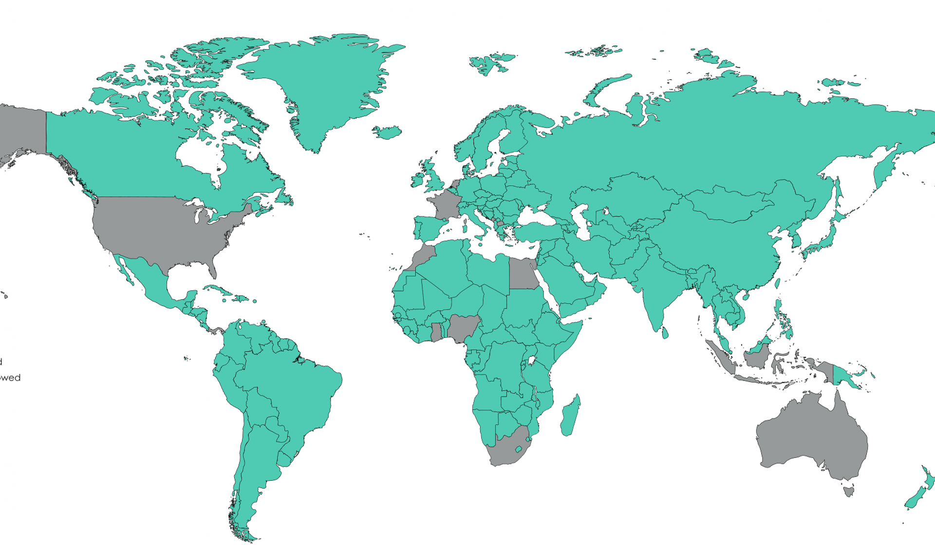 asics tiger world map
